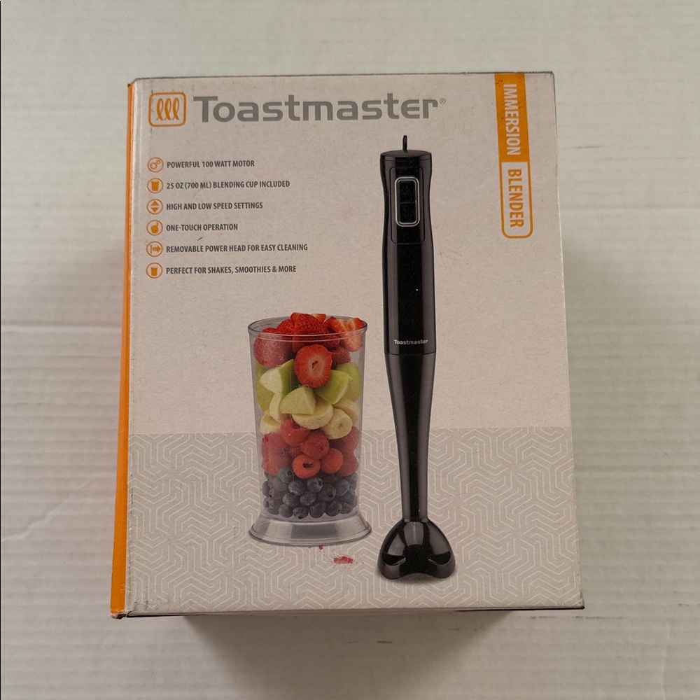 Toastmaster Black Immersion Stick Blender